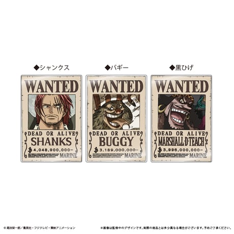 ONE PIECE　アクリル手配書マグネットvol.4