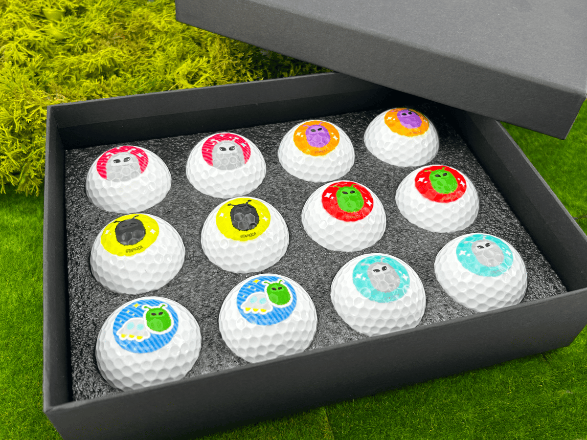 タピオカ オリジナル うちゅうじん ゴルフボールセット 12コ入り