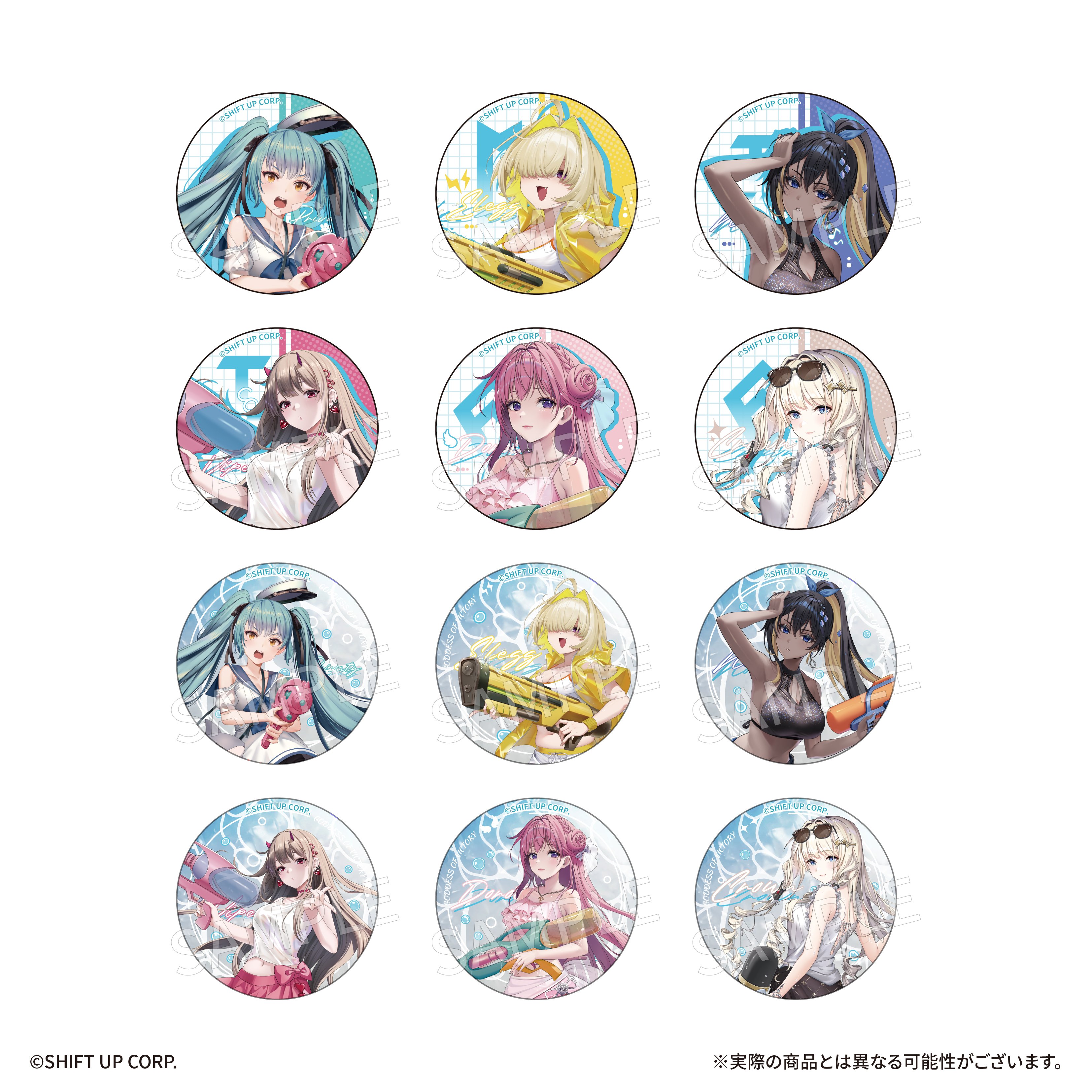 勝利の女神 NIKKE N102 エヌ キャラバッジコレクション 缶バッジ original