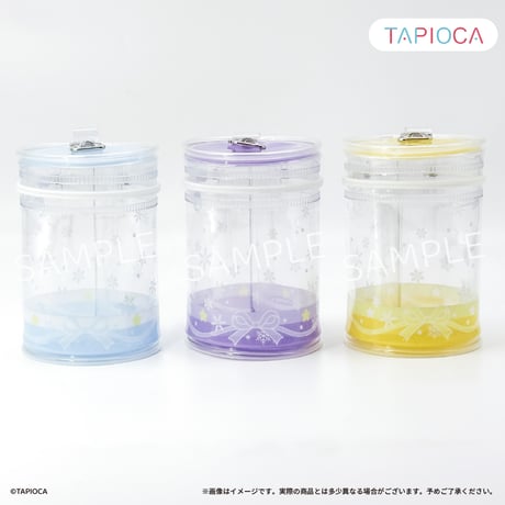 タピオカ　オリジナル　クリアポーチ　円筒型