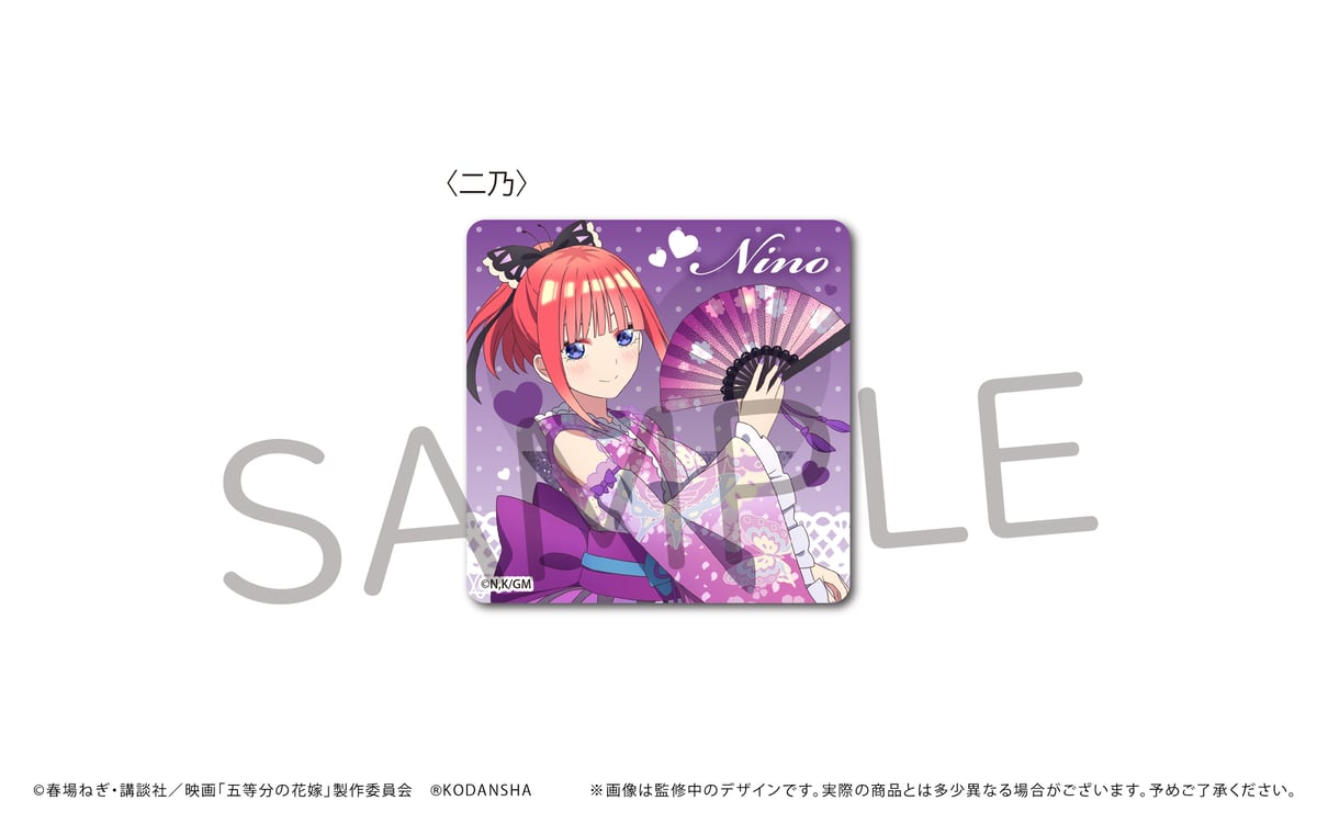 映画五等分の花嫁 グリッターアクリルブロック | TAPIOCA online shop