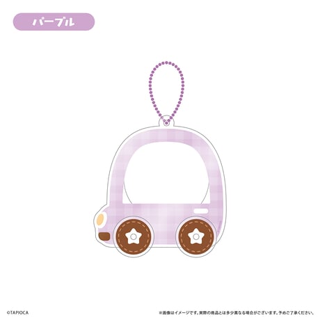 タピオカ　オリジナル　くるま型缶バッジケース ひとり乗りver.