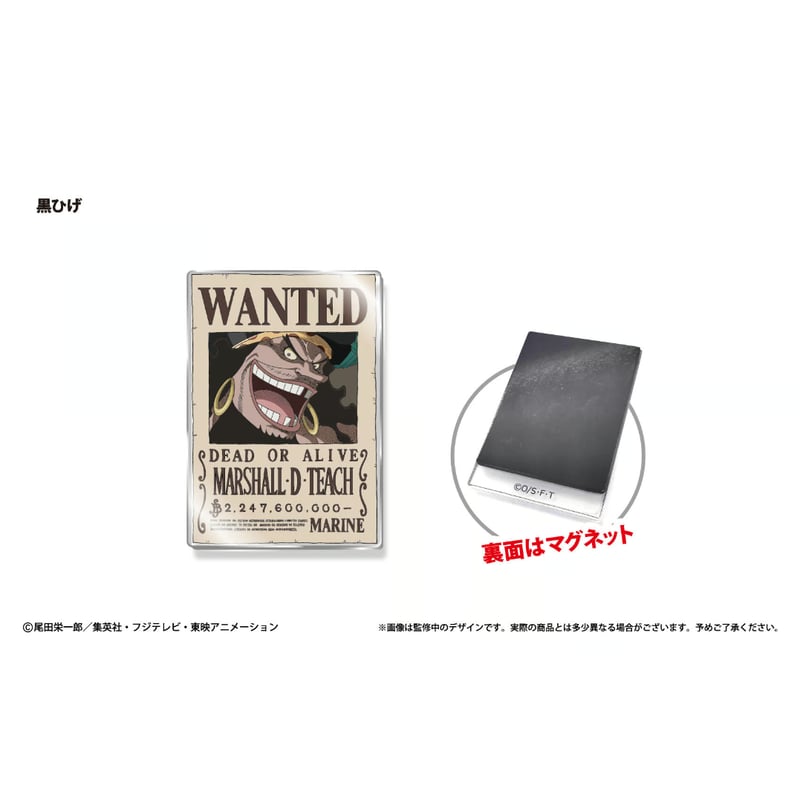 ONE PIECE アクリル手配書マグネット Vol.2 | TAPIOCA online shop