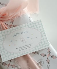 🎀🐰"Hello Baby”message card 10P