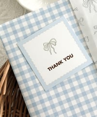 🎀square card ”THANK YOU”10P