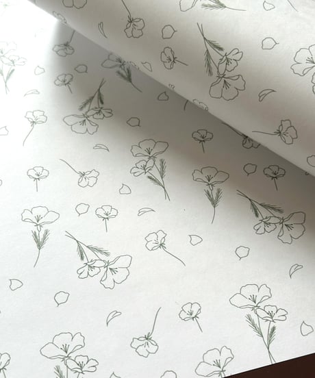 🌿A4 wrapping paper "flower"