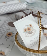 🌻🧺 "Just for you"message card 10P