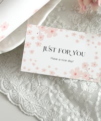 🌸”Just for you” message card 10P
