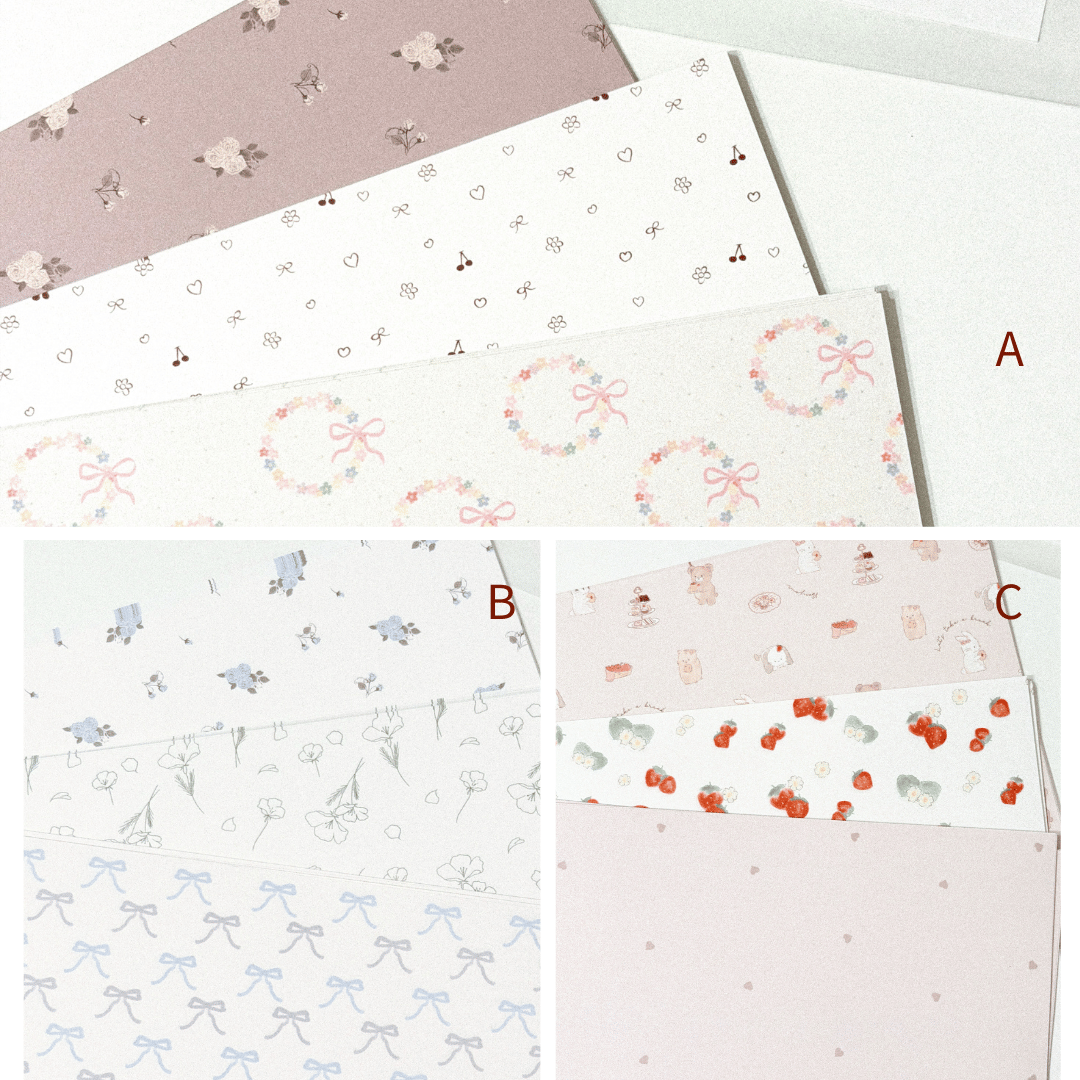 A4 デザインペーパー60枚 ☆Happy Paper Bag | atelier em on