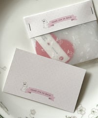🐰"thank you”message card/header 10P