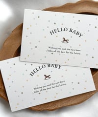 🎈”HELLO BABY”message card