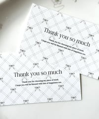 "thank you" message card 10P