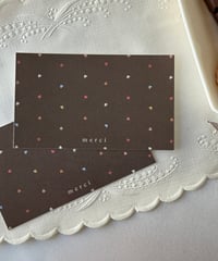 "merci”message card/header 10P