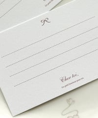 🎀"Chez toi ”message card 10P