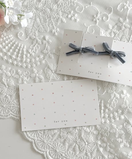🩵🩷"for you”message card/header 10P