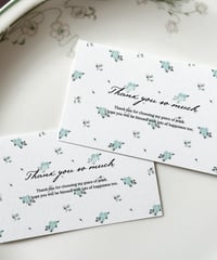🩵💐"thank you”message card 10P
