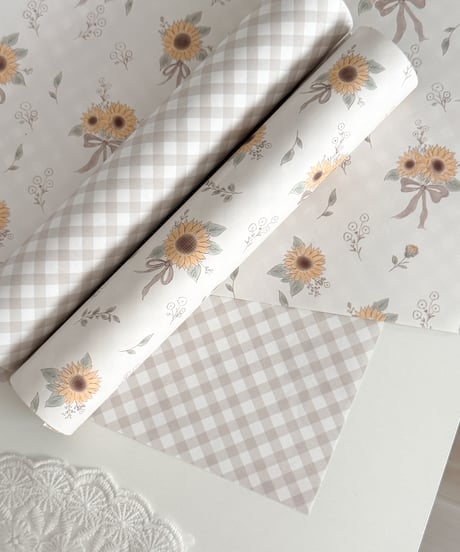 🌻🎀 reversible A4 paper
