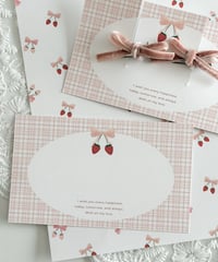 🎀🍓message card 10P