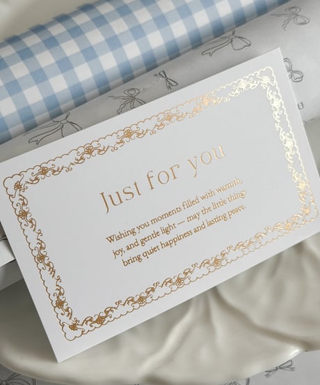 🫧Letterpress message card 10P