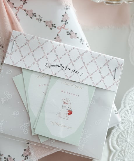 🎀🐰"Especially for you”message card/header 10P