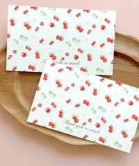 🍓"thank you”message card/header 10P