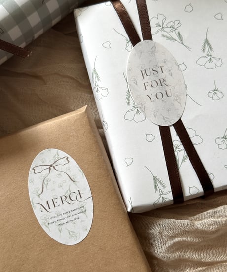 🌿A4 wrapping paper "flower"