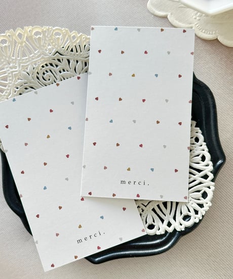 "merci” card 10P