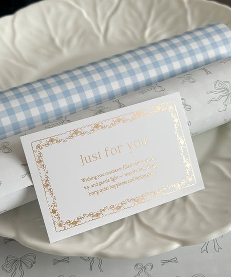 🫧Letterpress message card 10P