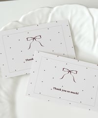 🎀”thank you so much” message card 10P