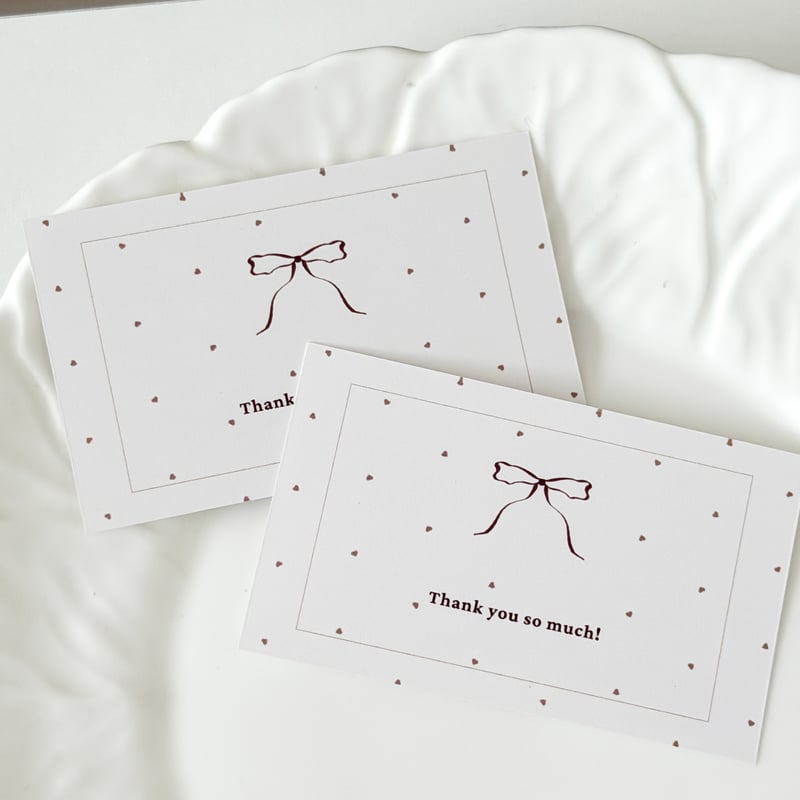 THANK YOU SO MUCH カードセット 🎀”thank you so much” message card 10P | atelier