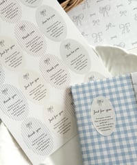 🫧 oval wrapping sticker 16P