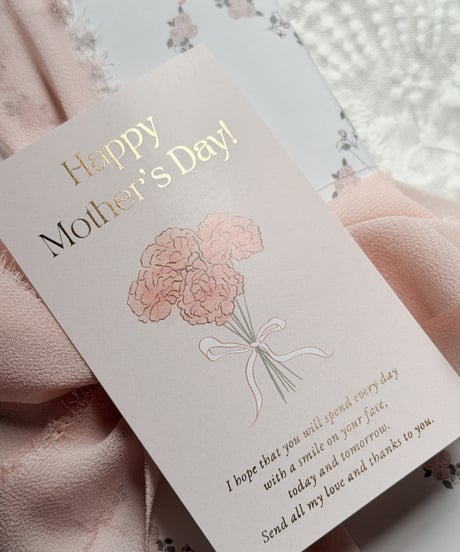 🌹letterpress message card 10P