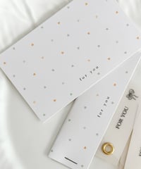🩵💛"For you”message card/header 10P
