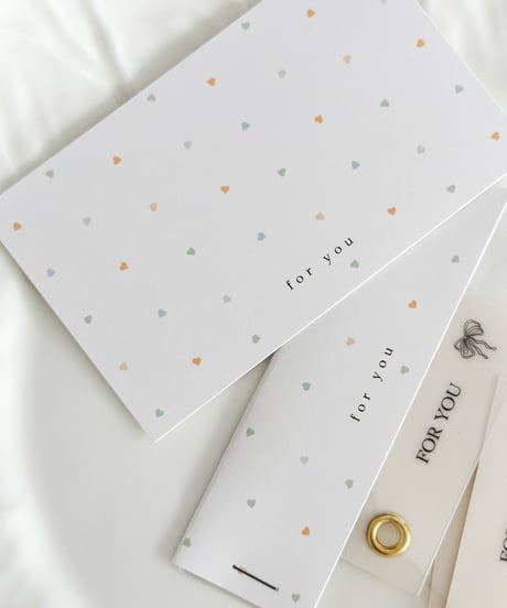 🩵💛"For you”message card/header 10P