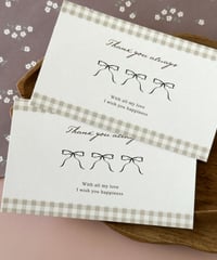 "thank you" message card 10P
