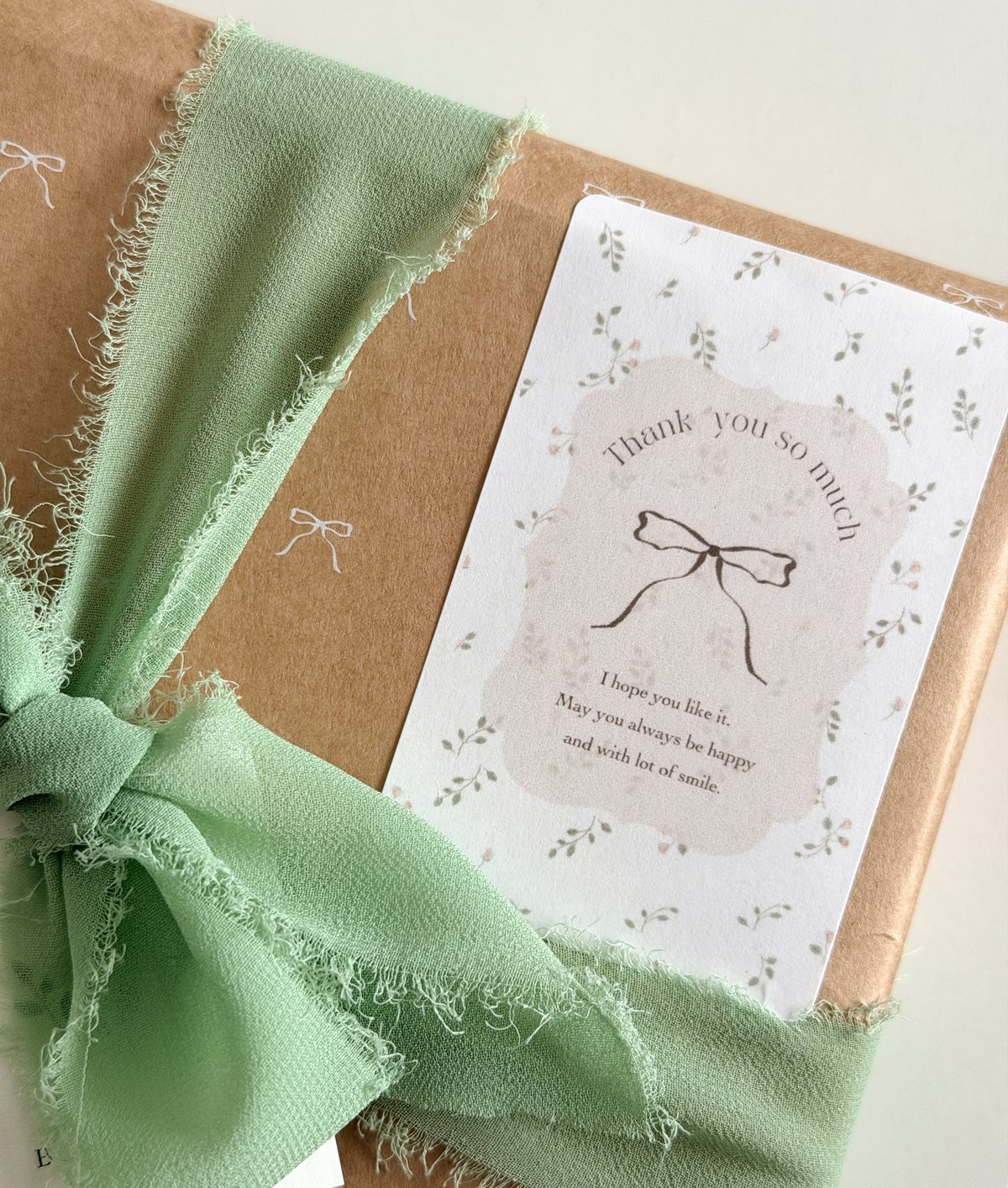 🌿 wrapping sticker 10P ”thank you” | atelier em