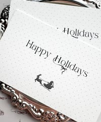 🎄"Happy Holidays ”message card 10P