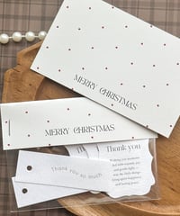 🎄"MERRY CHRISTMAS ”message card/header 10P