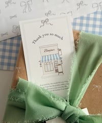 🫧🧺 "Thank you"message card 10P