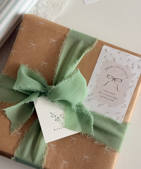 🌿 natural wrapping tag