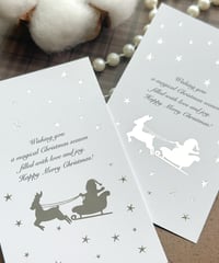 🎄letterpress message card 10P