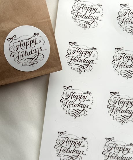 【再販】🎄 Happy Holidays sticker 15P