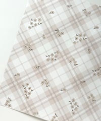 A3 wrapping paper "check&flower"
