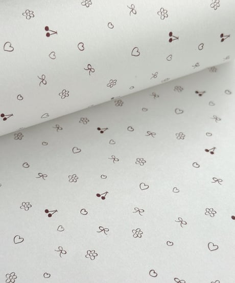 🍒🎀A4 wrapping paper "petit cadeau"