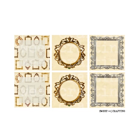 paper vintage frame