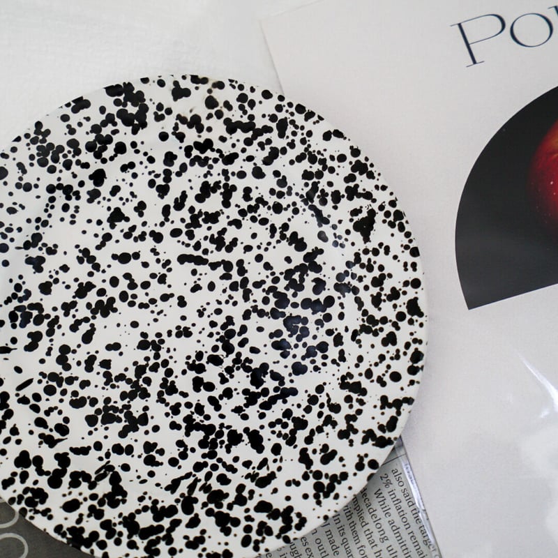 マーブル柄 ケーキプレート | 우리