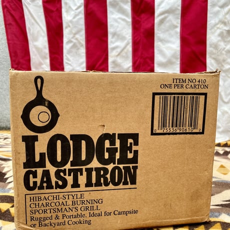 LODGE スポーツマンズグリル 旧ロゴ キャストアイロン 廃盤 レア CASTIRON 鋳鉄製 バーベキューグリル