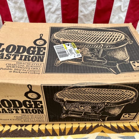 LODGE スポーツマンズグリル 旧ロゴ キャストアイロン 廃盤 レア CASTIRON 鋳鉄製 バーベキューグリル