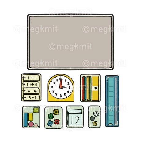 算数セットのイラストカット66点セット