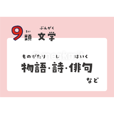 日本十進分類（NDC）サイン概要10点セット